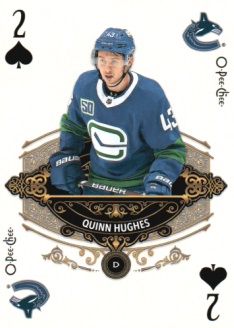 2020-21 O-Pee-Chee Playing Cards #2SPADES Quinn Hughes Upper Deck