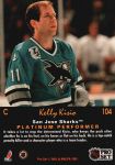 1991-92 Pro Set Platinum #104 Kelly Kisio