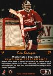1991-92 Pro Set Platinum #139 Don Beaupre