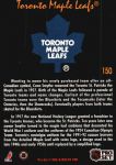 1991-92 Pro Set Platinum #150 Toronto Maple Leafs