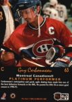 1991-92 Pro Set Platinum #63 Guy Carbonneau