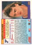 1991-92 Score American #24 Garth Butcher